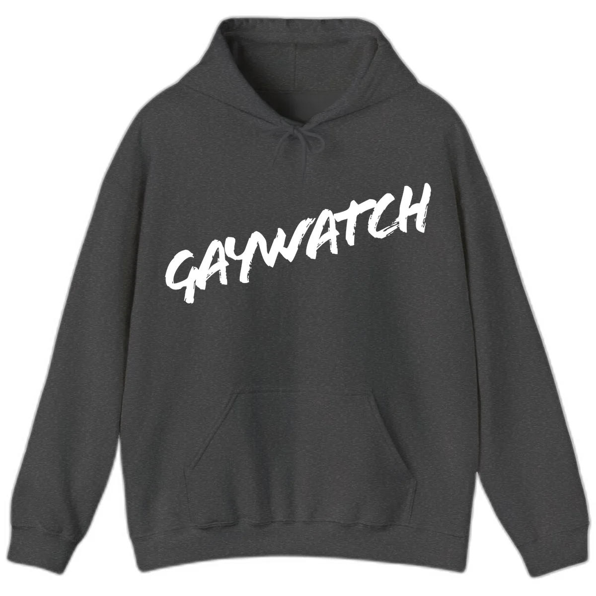 White distressed lettering spelling 'GROWTH' with upward arrow on gray background, symbolizing upward momentum and positive mindset in Dark Heather