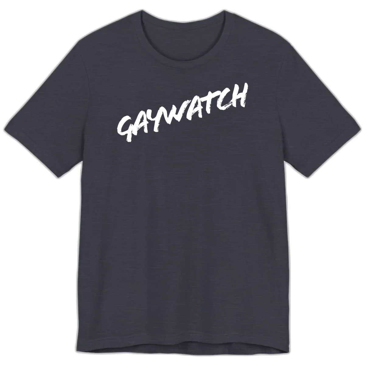 White distressed lettering spelling 'GROWTH' with upward arrow on gray background, symbolizing upward momentum and positive mindset in Heather Midnight Navy