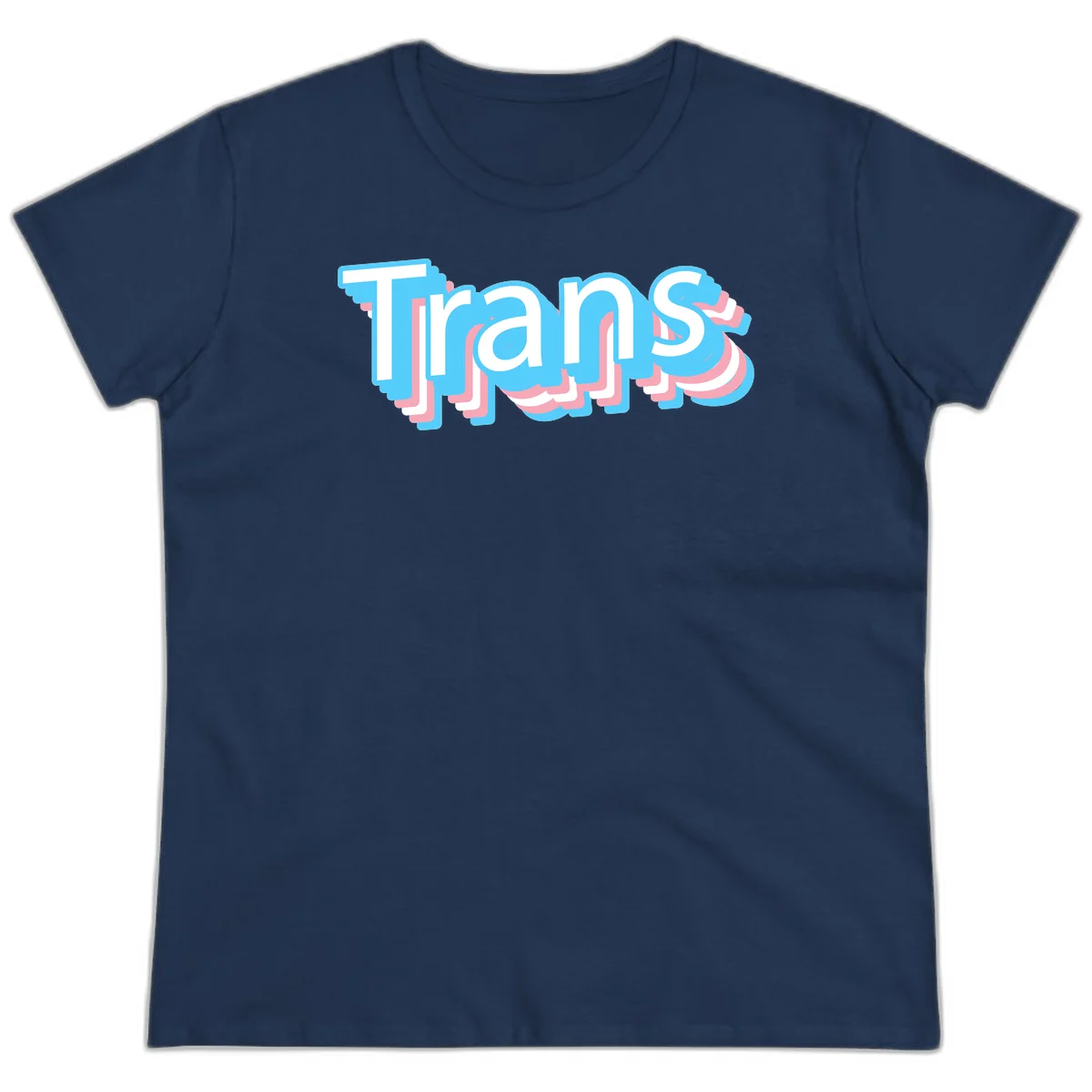 Titans 3D layered text design with cyan blue, pink, and white dimensional shadow effects on gray background in Navy