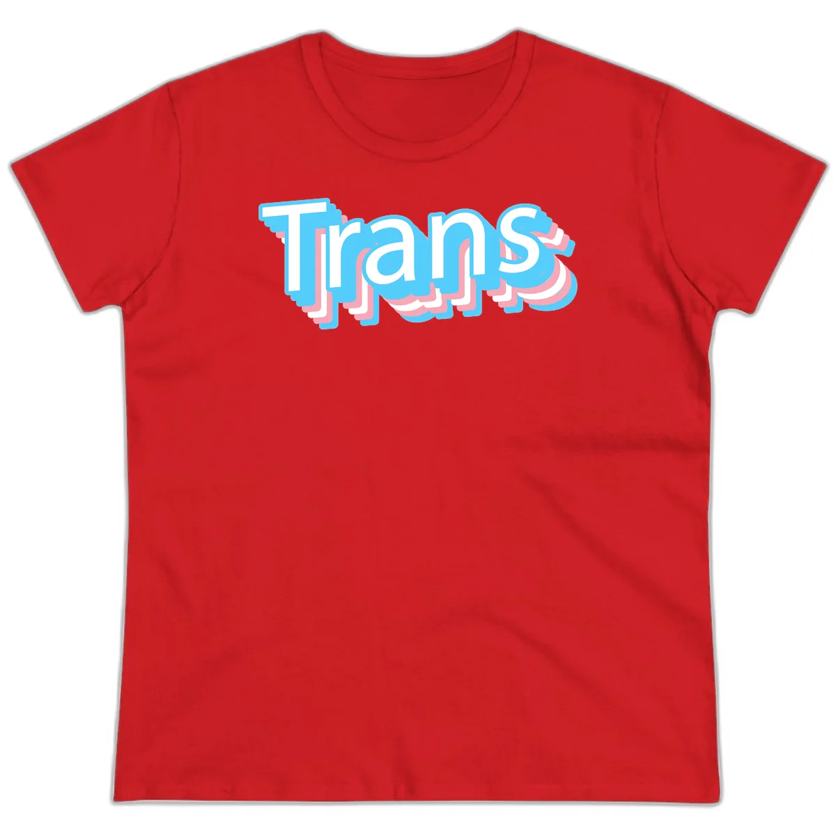 Titans 3D layered text design with cyan blue, pink, and white dimensional shadow effects on gray background in Red