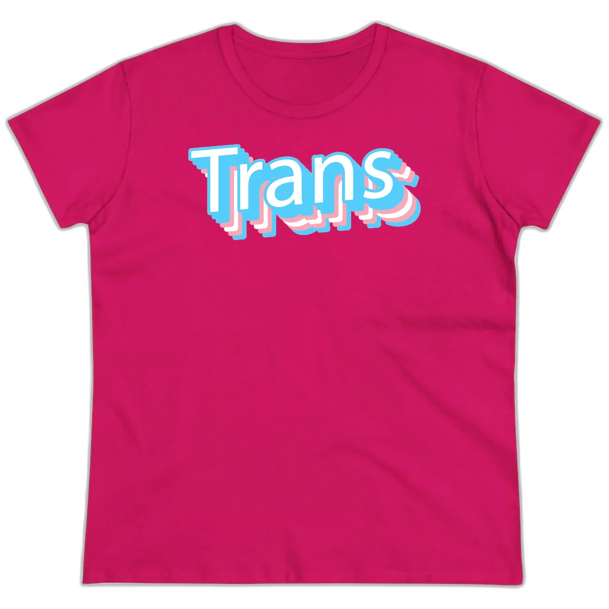 Titans 3D layered text design with cyan blue, pink, and white dimensional shadow effects on gray background in Heliconia