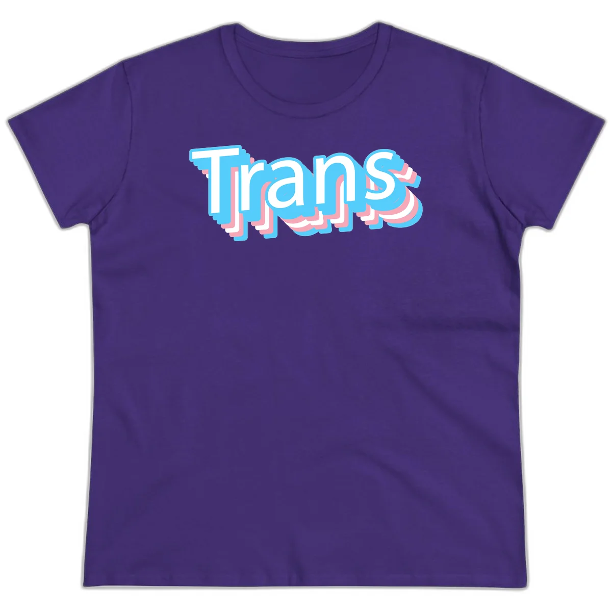 Titans 3D layered text design with cyan blue, pink, and white dimensional shadow effects on gray background in Purple