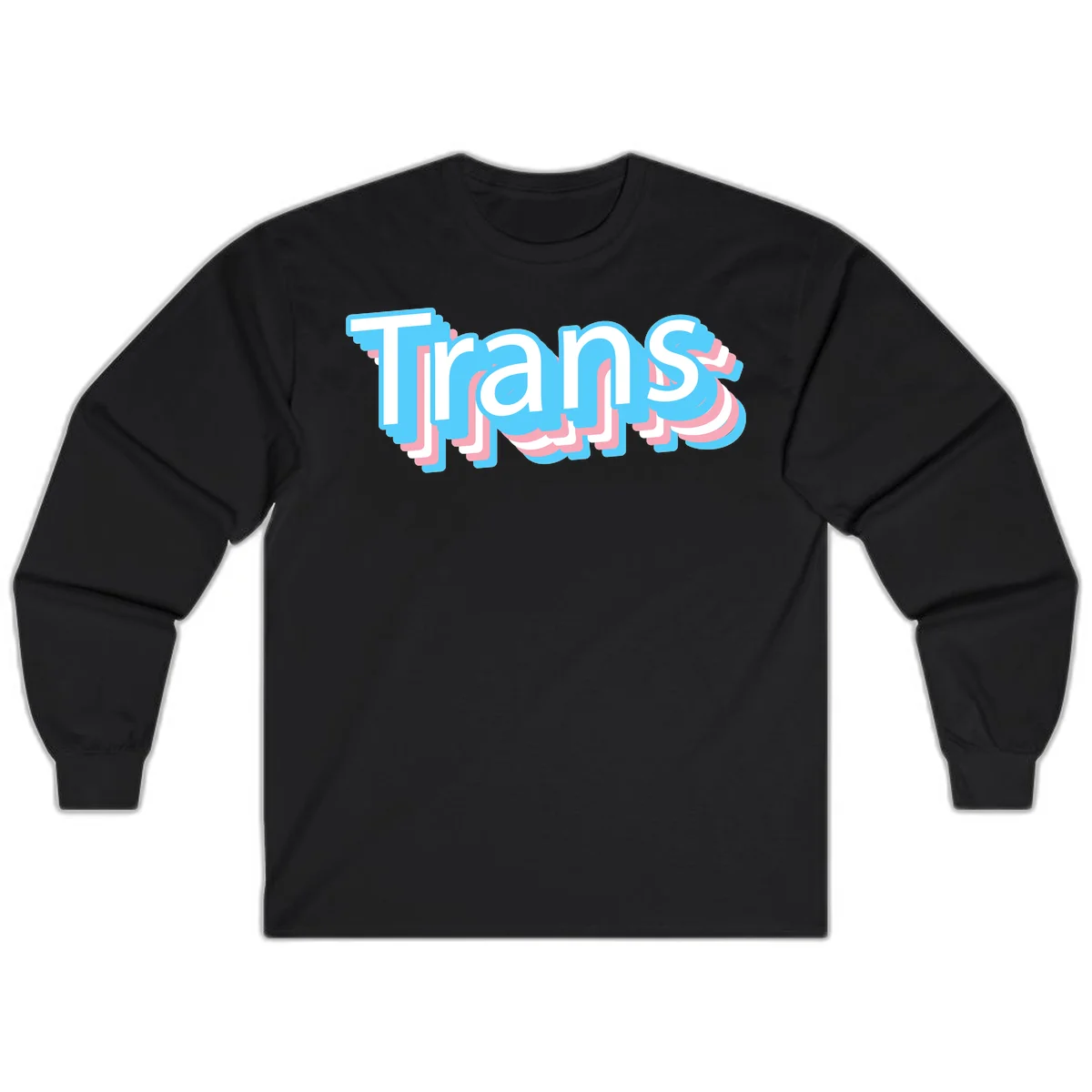 Titans 3D layered text design with cyan blue, pink, and white dimensional shadow effects on gray background in Black