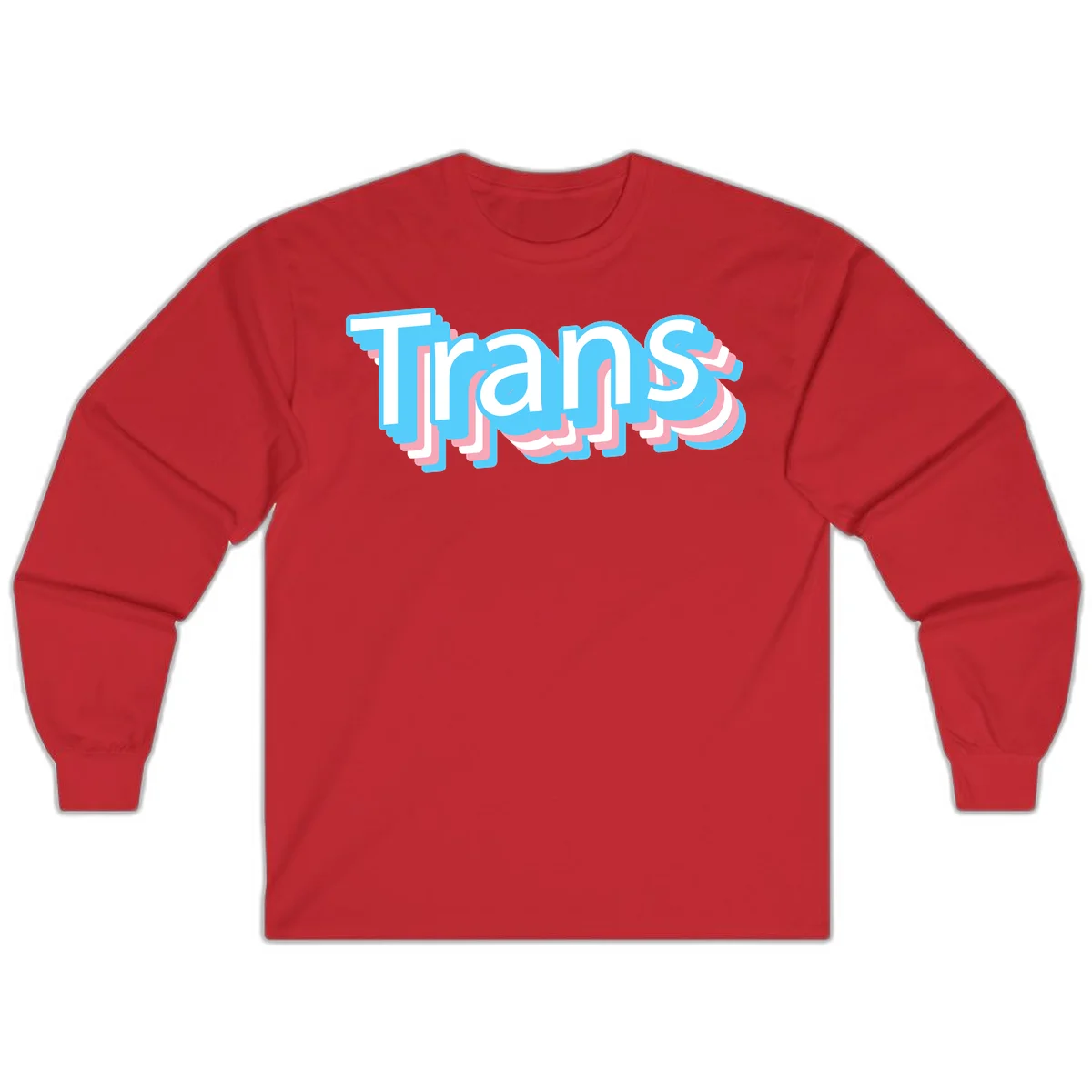 Titans 3D layered text design with cyan blue, pink, and white dimensional shadow effects on gray background in Red
