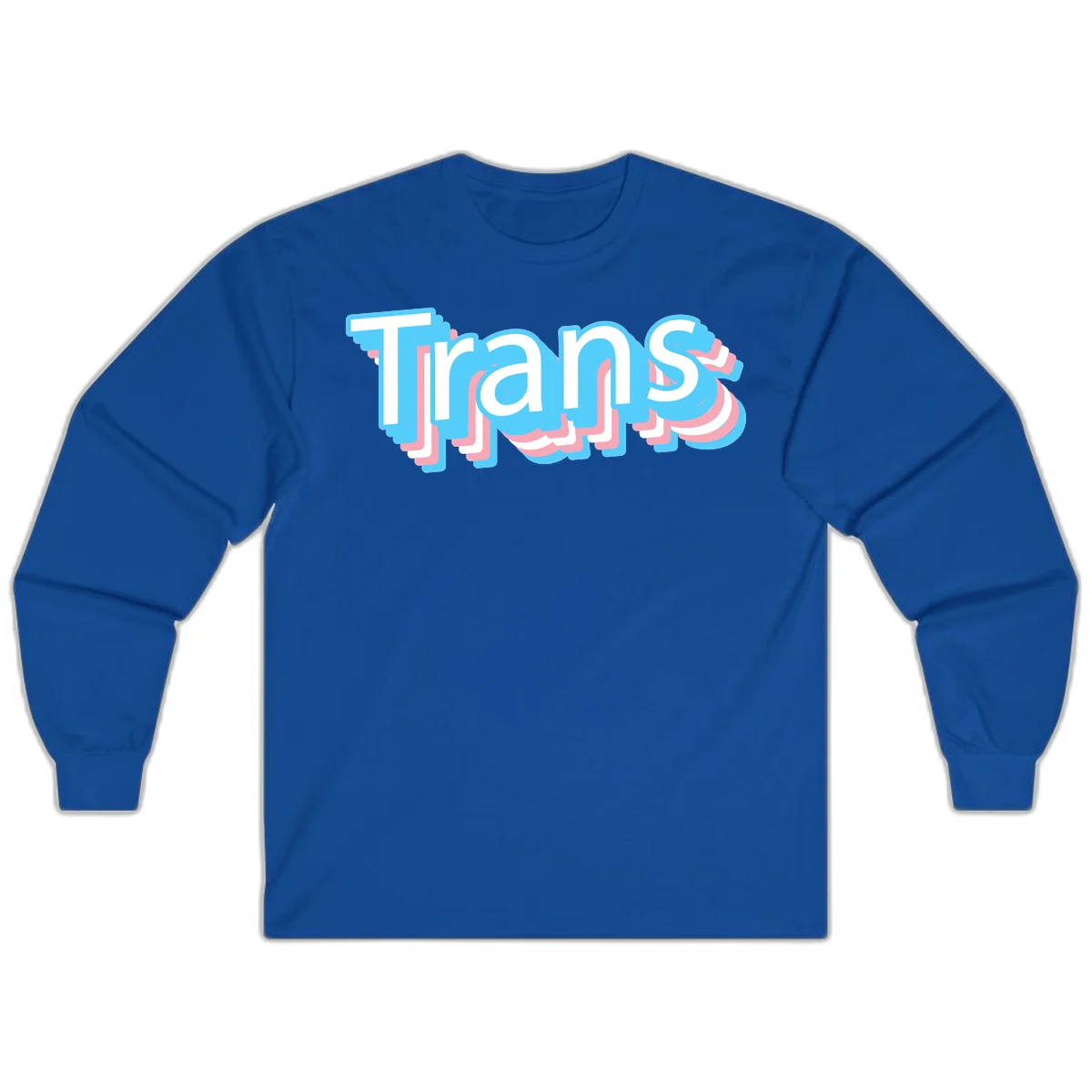 Titans 3D layered text design with cyan blue, pink, and white dimensional shadow effects on gray background in Royal
