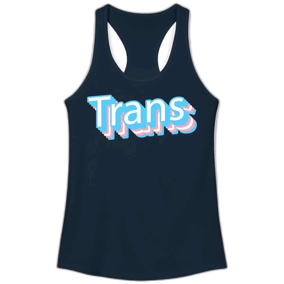 Titans 3D layered text design with cyan blue, pink, and white dimensional shadow effects on gray background in Solid Midnight Navy
