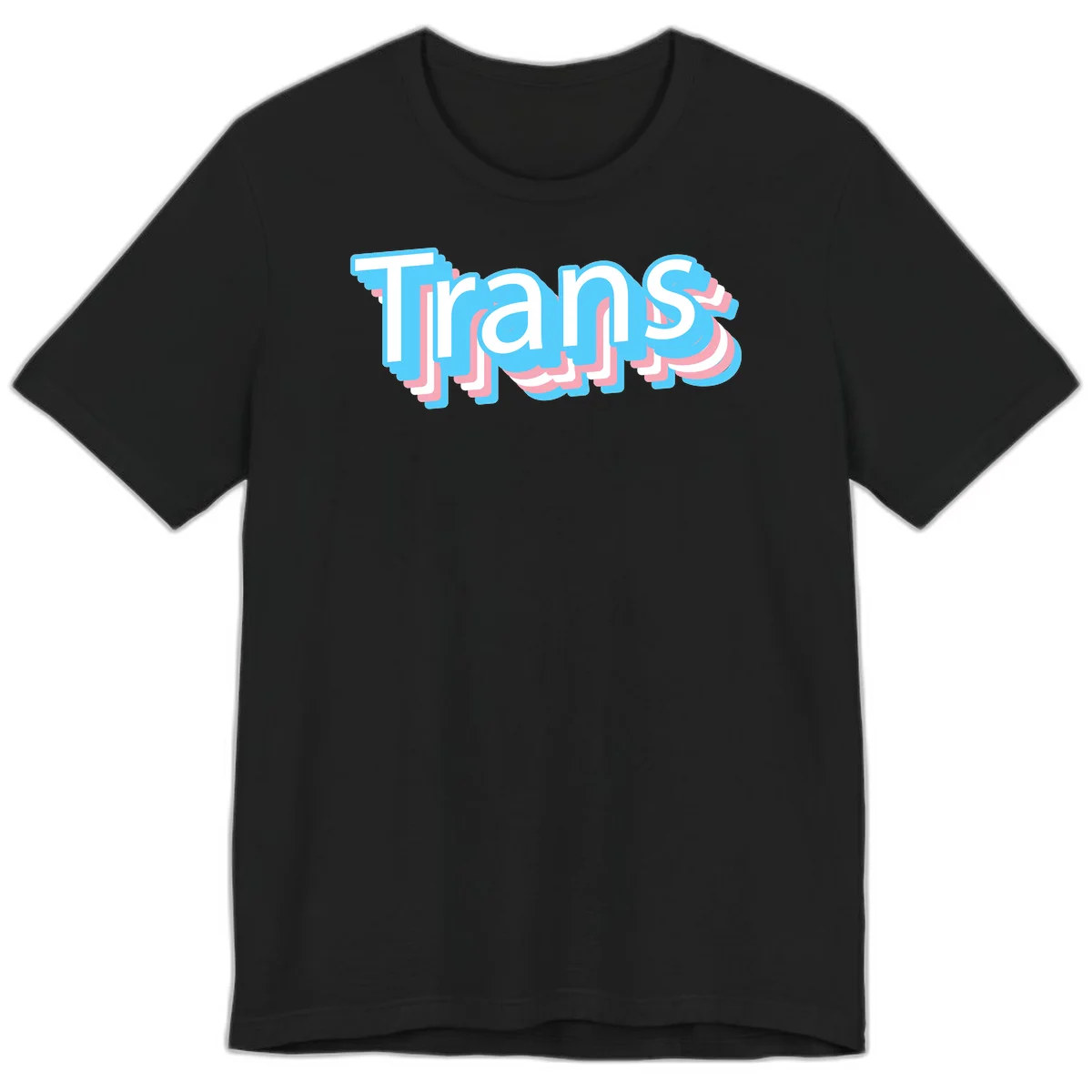 Titans 3D layered text design with cyan blue, pink, and white dimensional shadow effects on gray background in Black