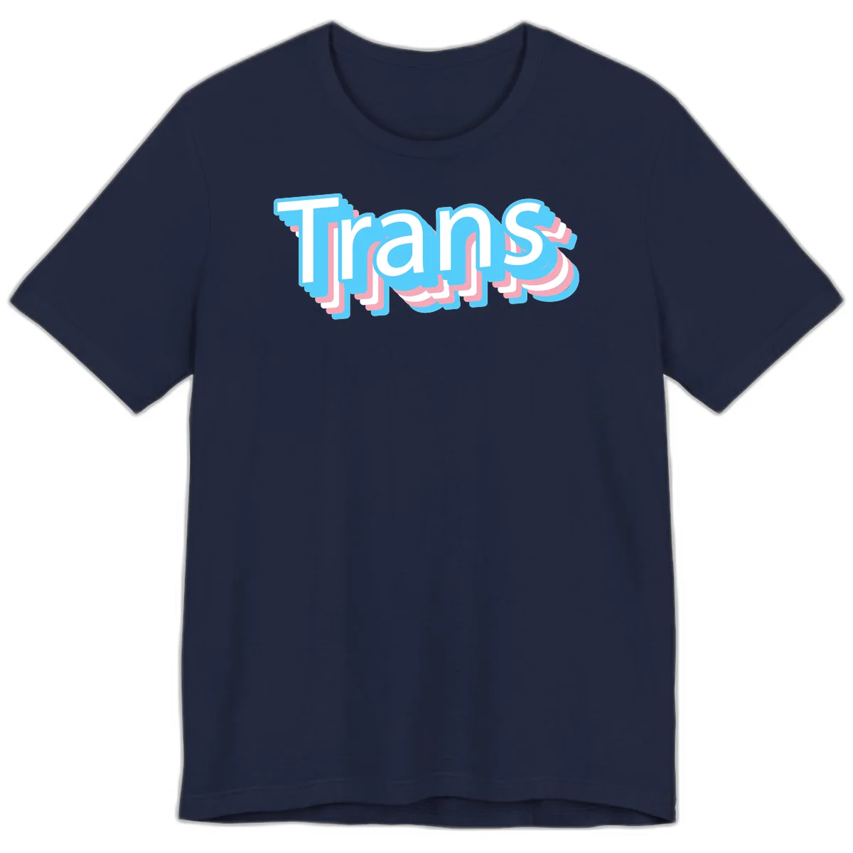 Titans 3D layered text design with cyan blue, pink, and white dimensional shadow effects on gray background in Navy