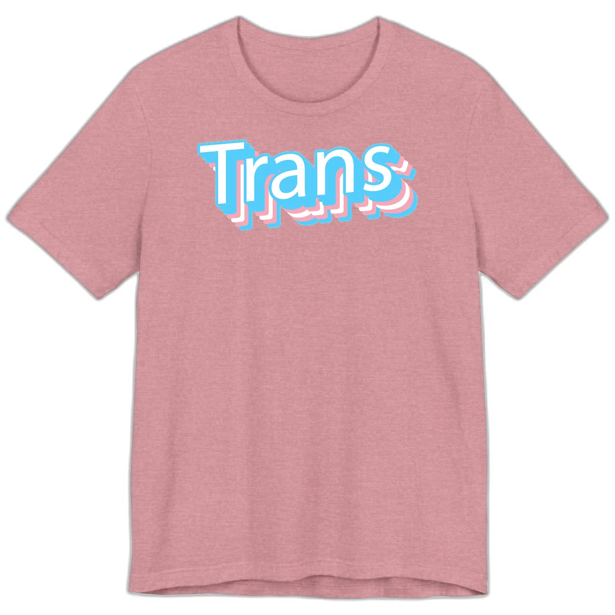 Titans 3D layered text design with cyan blue, pink, and white dimensional shadow effects on gray background in Heather Orchid