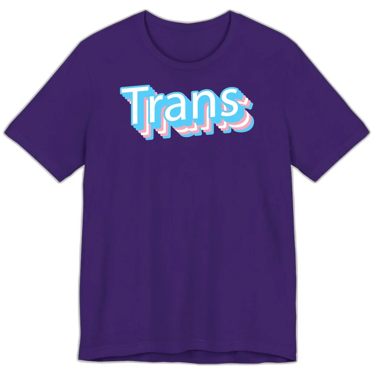 Titans 3D layered text design with cyan blue, pink, and white dimensional shadow effects on gray background in Team Purple