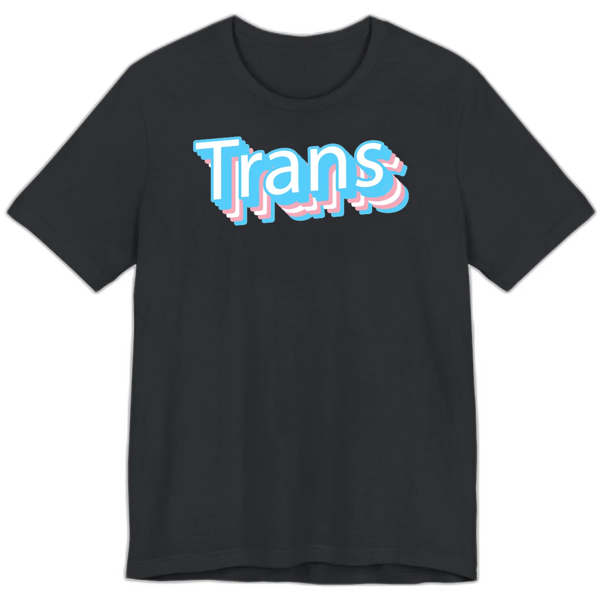 Titans 3D layered text design with cyan blue, pink, and white dimensional shadow effects on gray background in Vintage Black