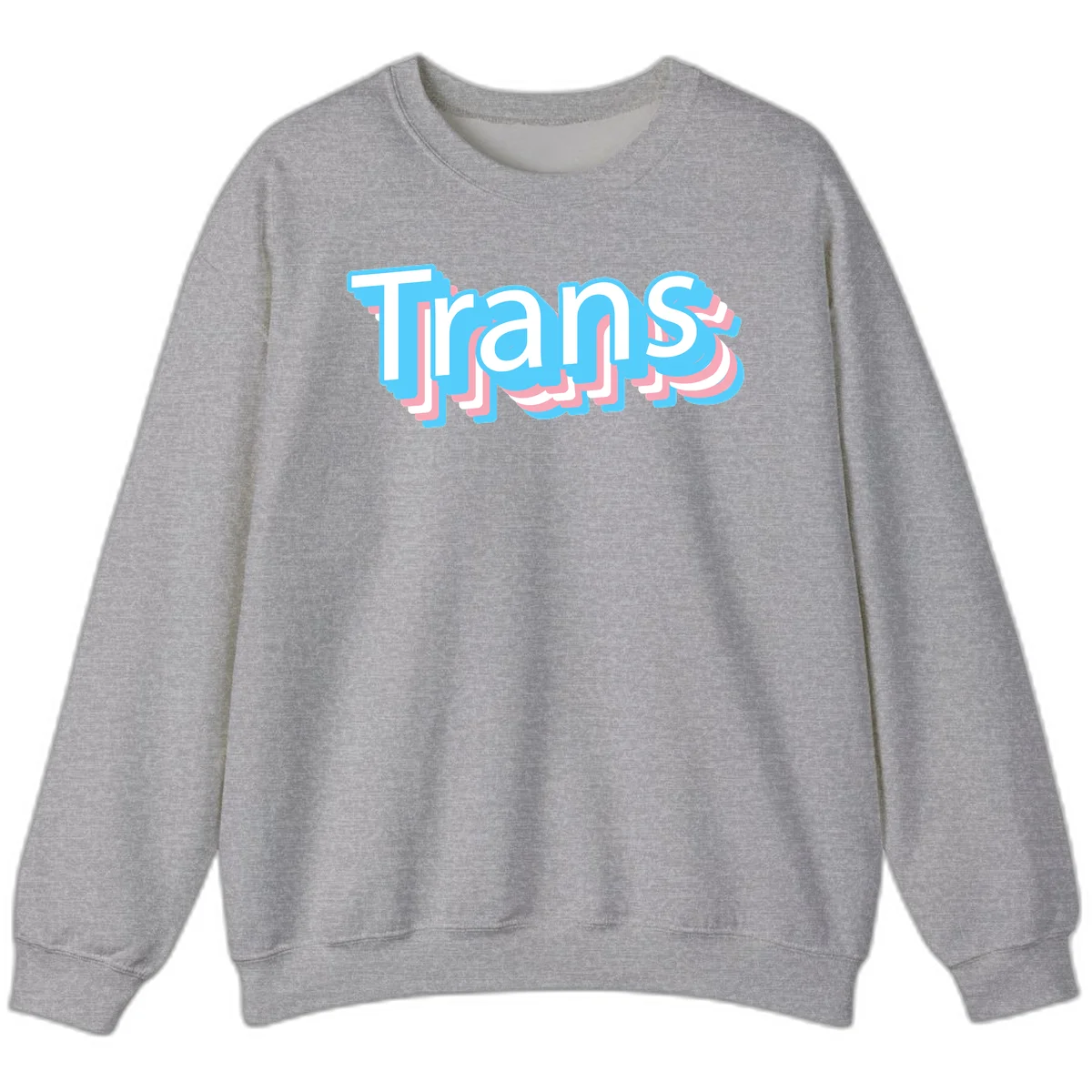 Titans 3D layered text design with cyan blue, pink, and white dimensional shadow effects on gray background in Sport Grey