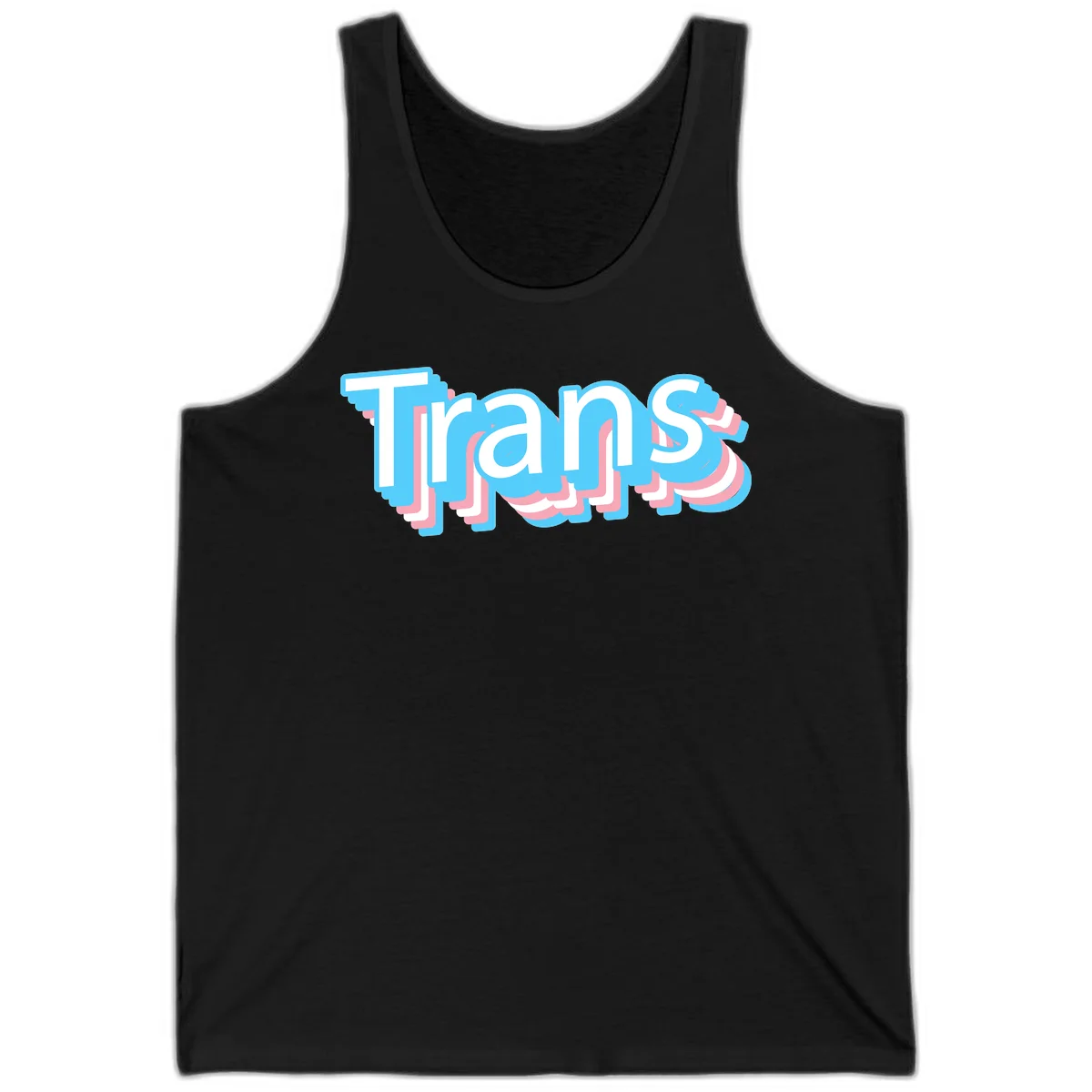 Titans 3D layered text design with cyan blue, pink, and white dimensional shadow effects on gray background in Black
