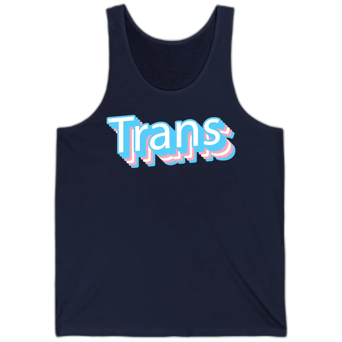 Titans 3D layered text design with cyan blue, pink, and white dimensional shadow effects on gray background in Navy
