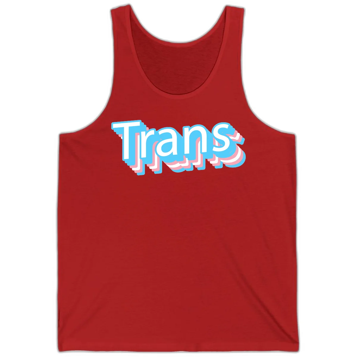 Titans 3D layered text design with cyan blue, pink, and white dimensional shadow effects on gray background in Red