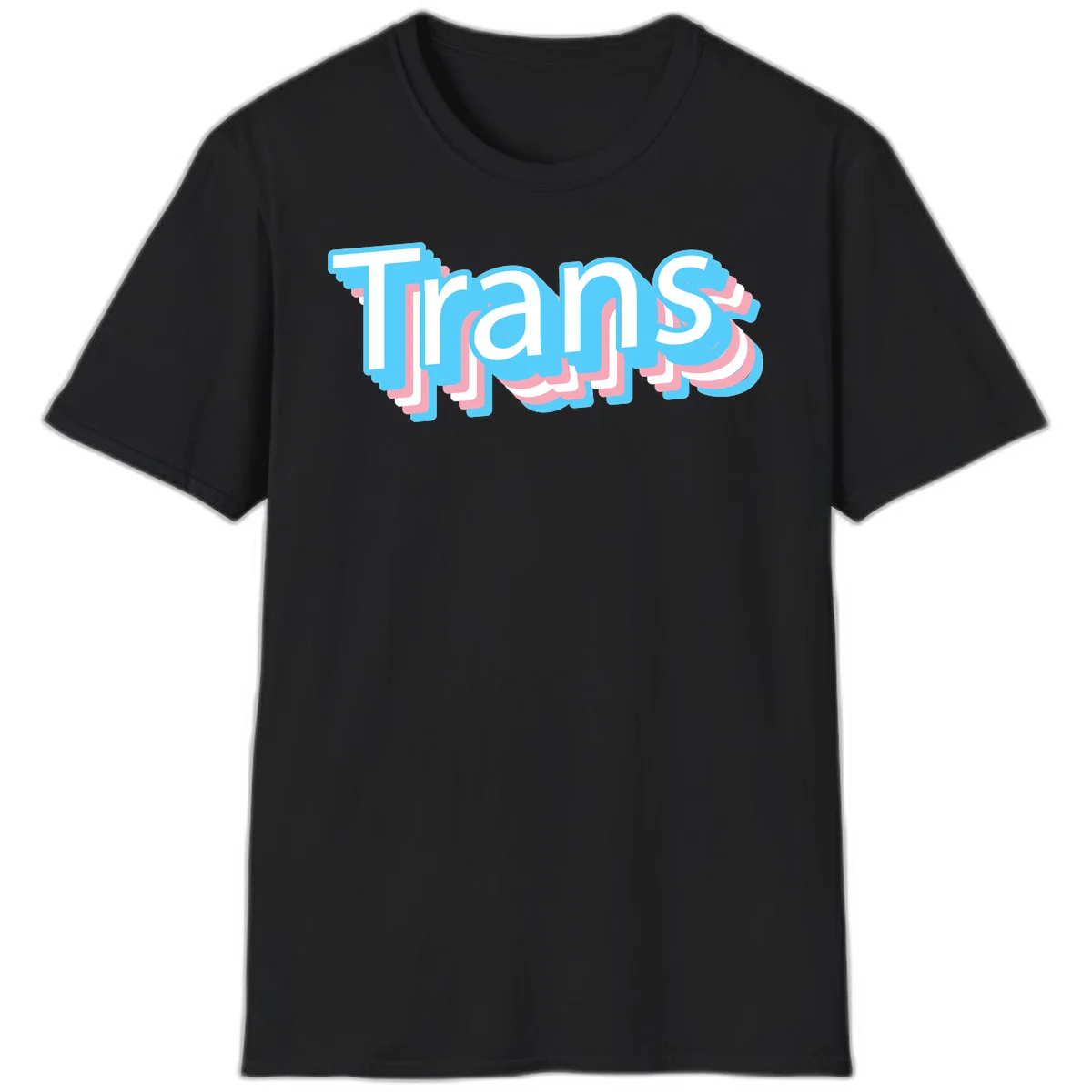 Titans 3D layered text design with cyan blue, pink, and white dimensional shadow effects on gray background in Black