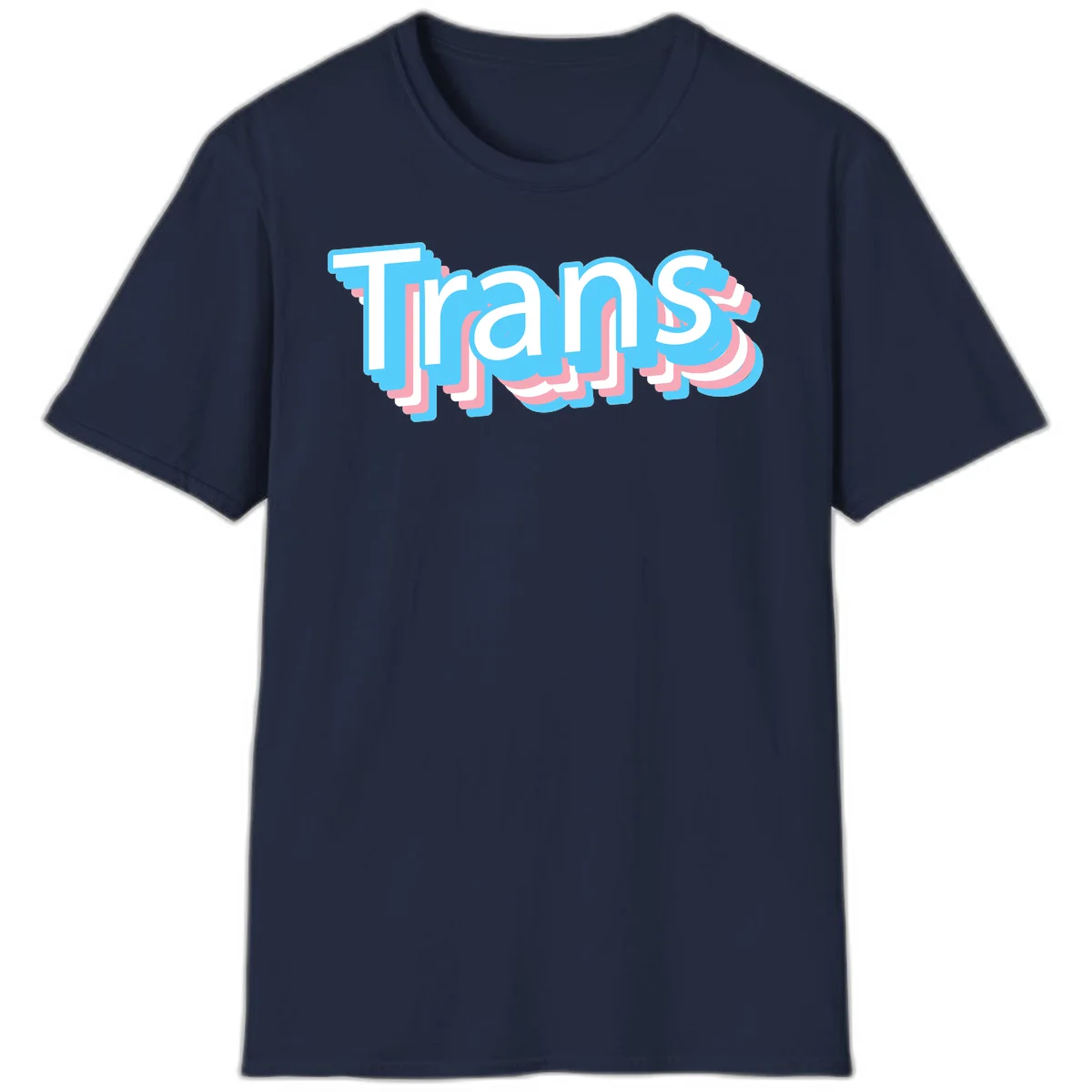 Titans 3D layered text design with cyan blue, pink, and white dimensional shadow effects on gray background in Navy