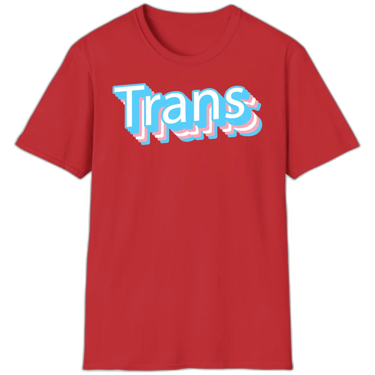Titans 3D layered text design with cyan blue, pink, and white dimensional shadow effects on gray background in Red