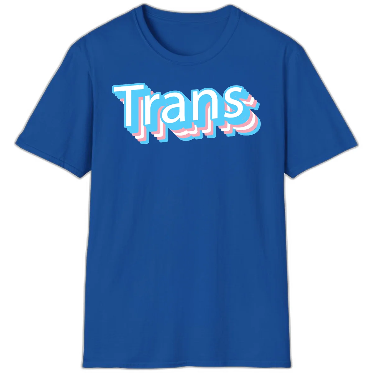 Titans 3D layered text design with cyan blue, pink, and white dimensional shadow effects on gray background in Royal