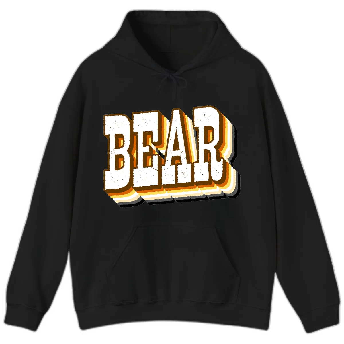 Dead bread toast graphic with thick brown letters featuring layered orange and yellow gradient effect on gray background in Black