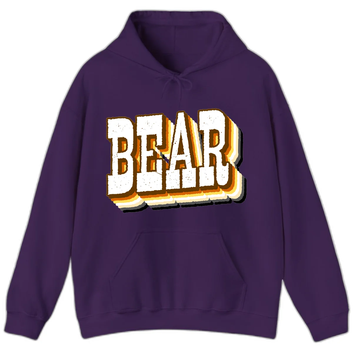 Dead bread toast graphic with thick brown letters featuring layered orange and yellow gradient effect on gray background in Purple