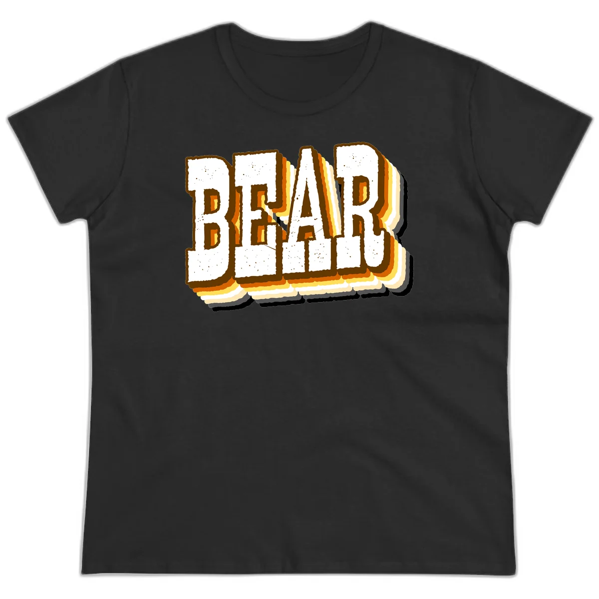 Dead bread toast graphic with thick brown letters featuring layered orange and yellow gradient effect on gray background in Black