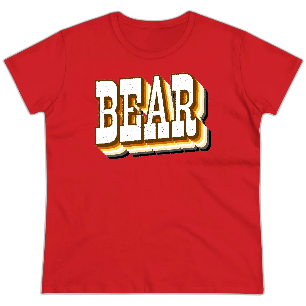 Dead bread toast graphic with thick brown letters featuring layered orange and yellow gradient effect on gray background in Red