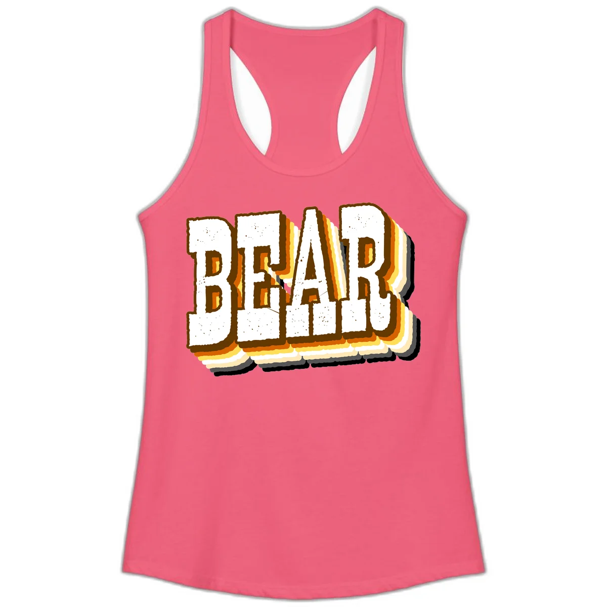 Dead bread toast graphic with thick brown letters featuring layered orange and yellow gradient effect on gray background in Hot Pink