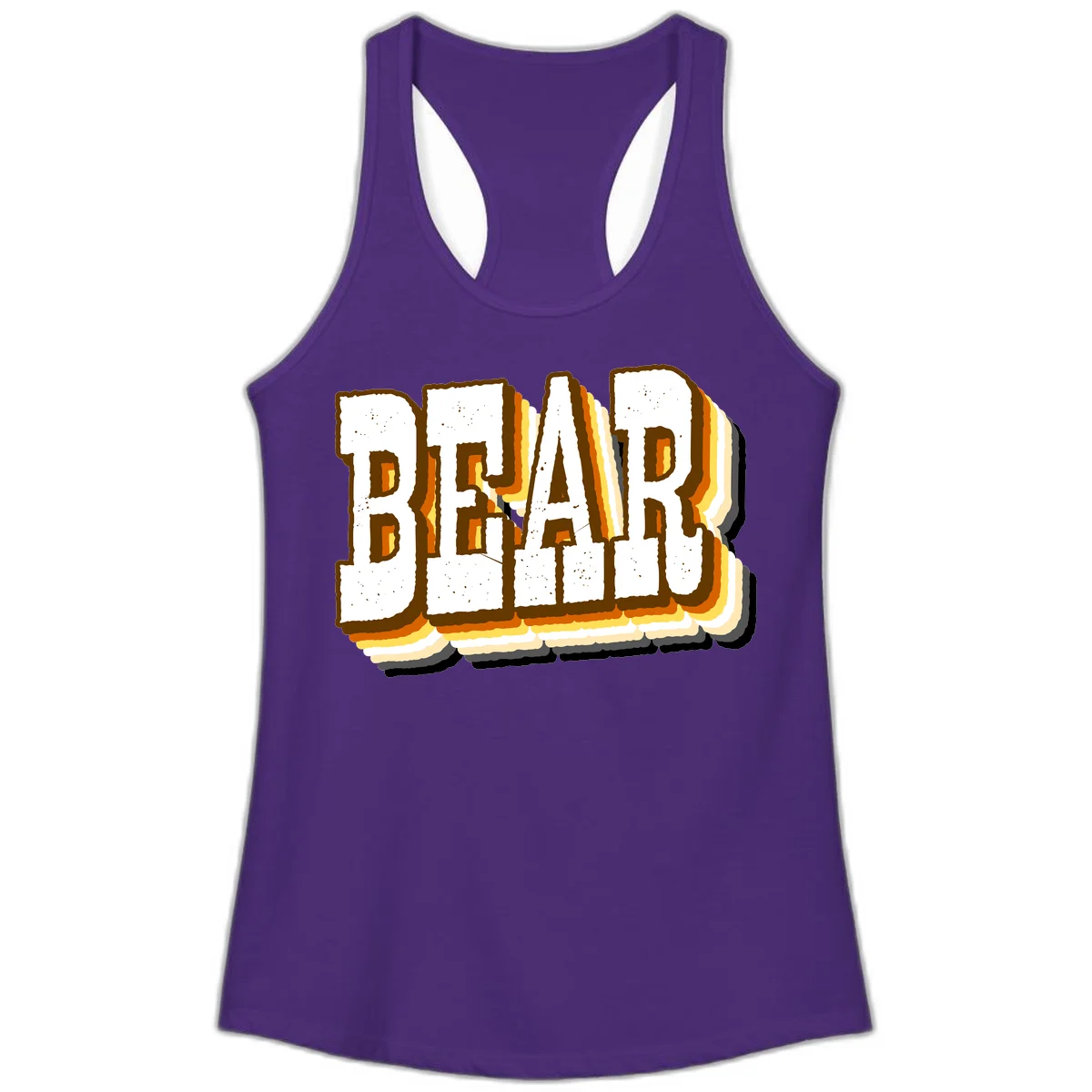Dead bread toast graphic with thick brown letters featuring layered orange and yellow gradient effect on gray background in Solid Purple Rush