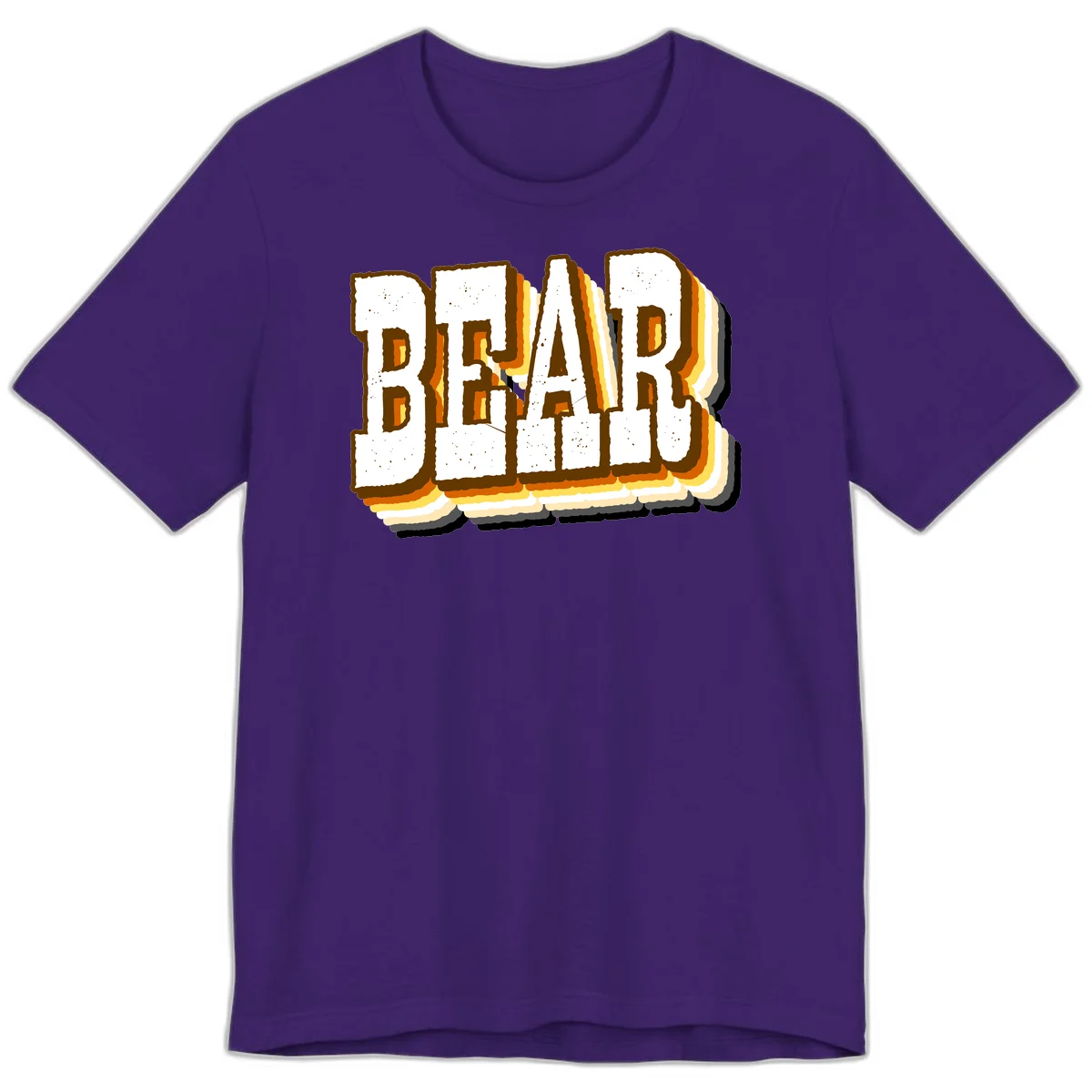 Dead bread toast graphic with thick brown letters featuring layered orange and yellow gradient effect on gray background in Team Purple
