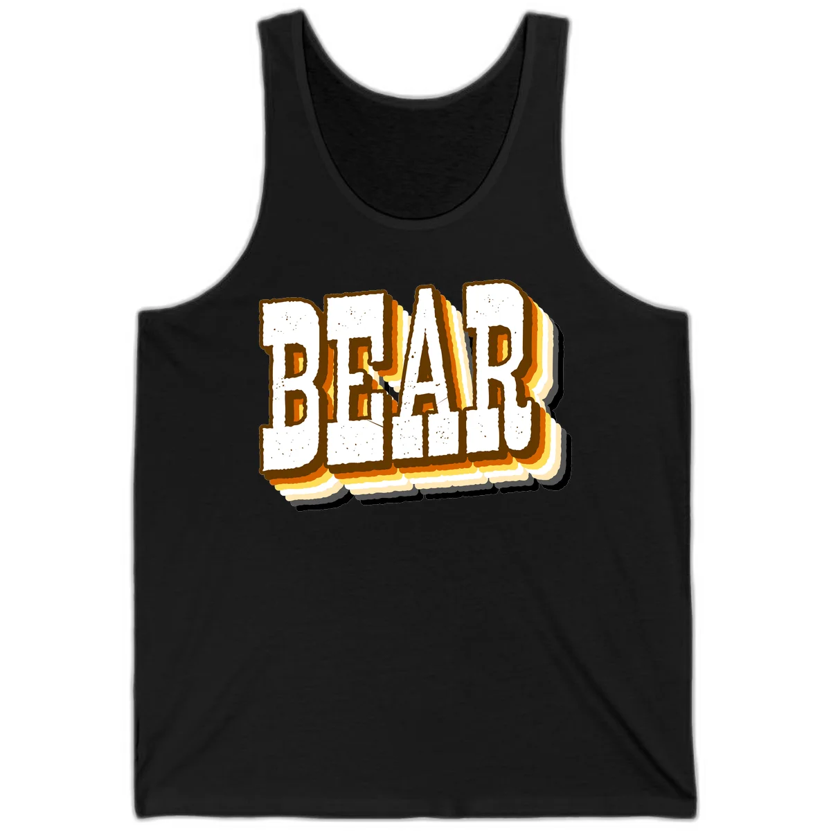 Dead bread toast graphic with thick brown letters featuring layered orange and yellow gradient effect on gray background in Black