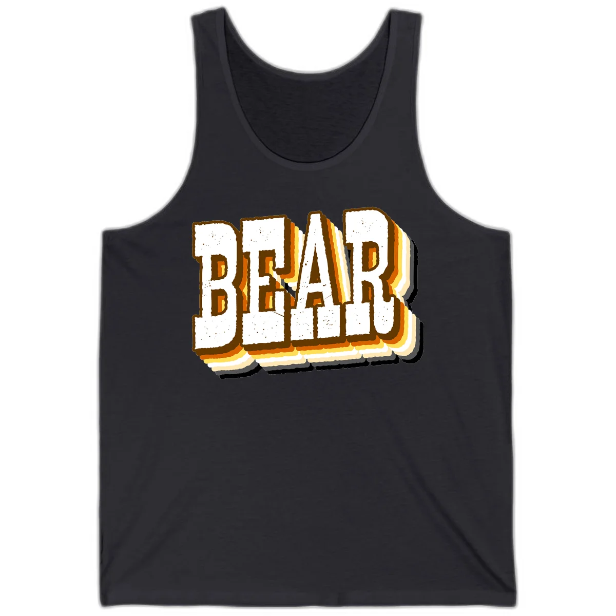 Dead bread toast graphic with thick brown letters featuring layered orange and yellow gradient effect on gray background in Dark Grey