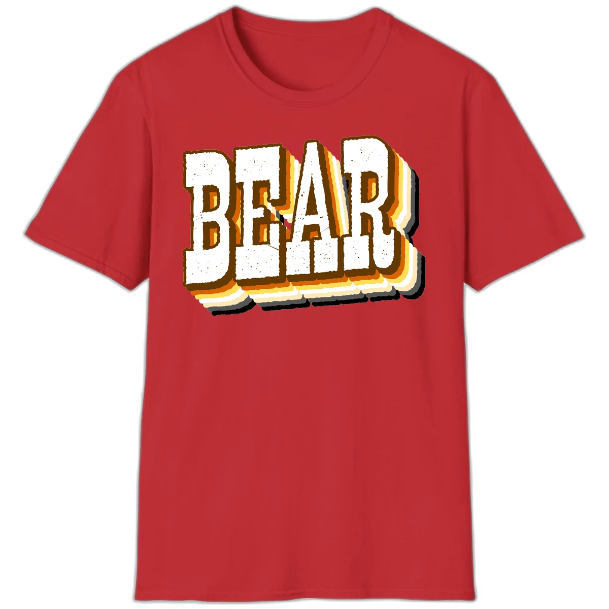 Dead bread toast graphic with thick brown letters featuring layered orange and yellow gradient effect on gray background in Red