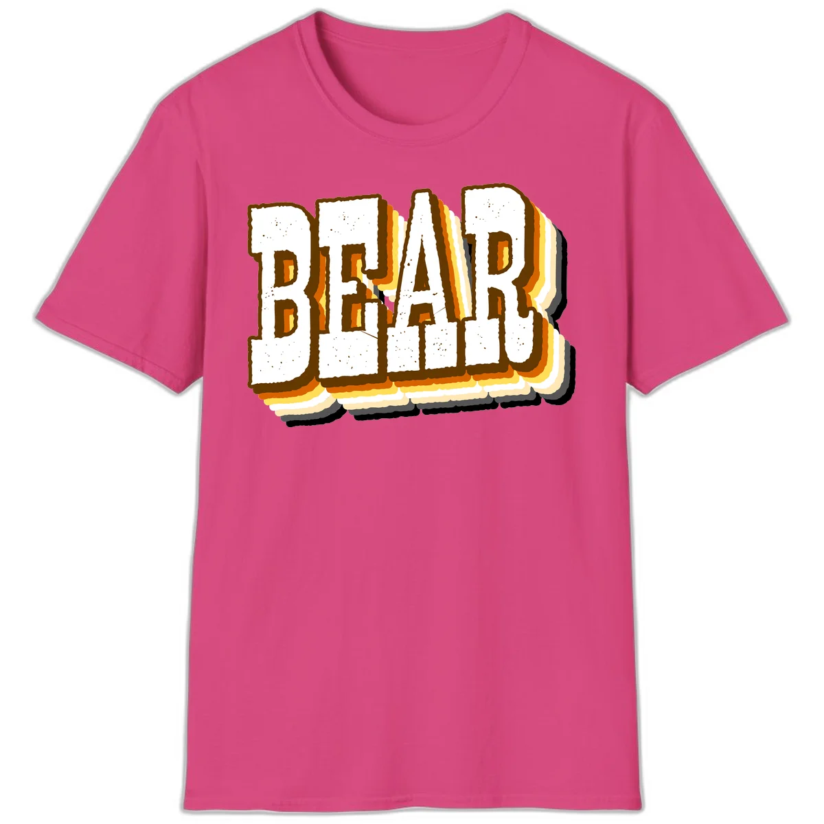 Dead bread toast graphic with thick brown letters featuring layered orange and yellow gradient effect on gray background in Heliconia