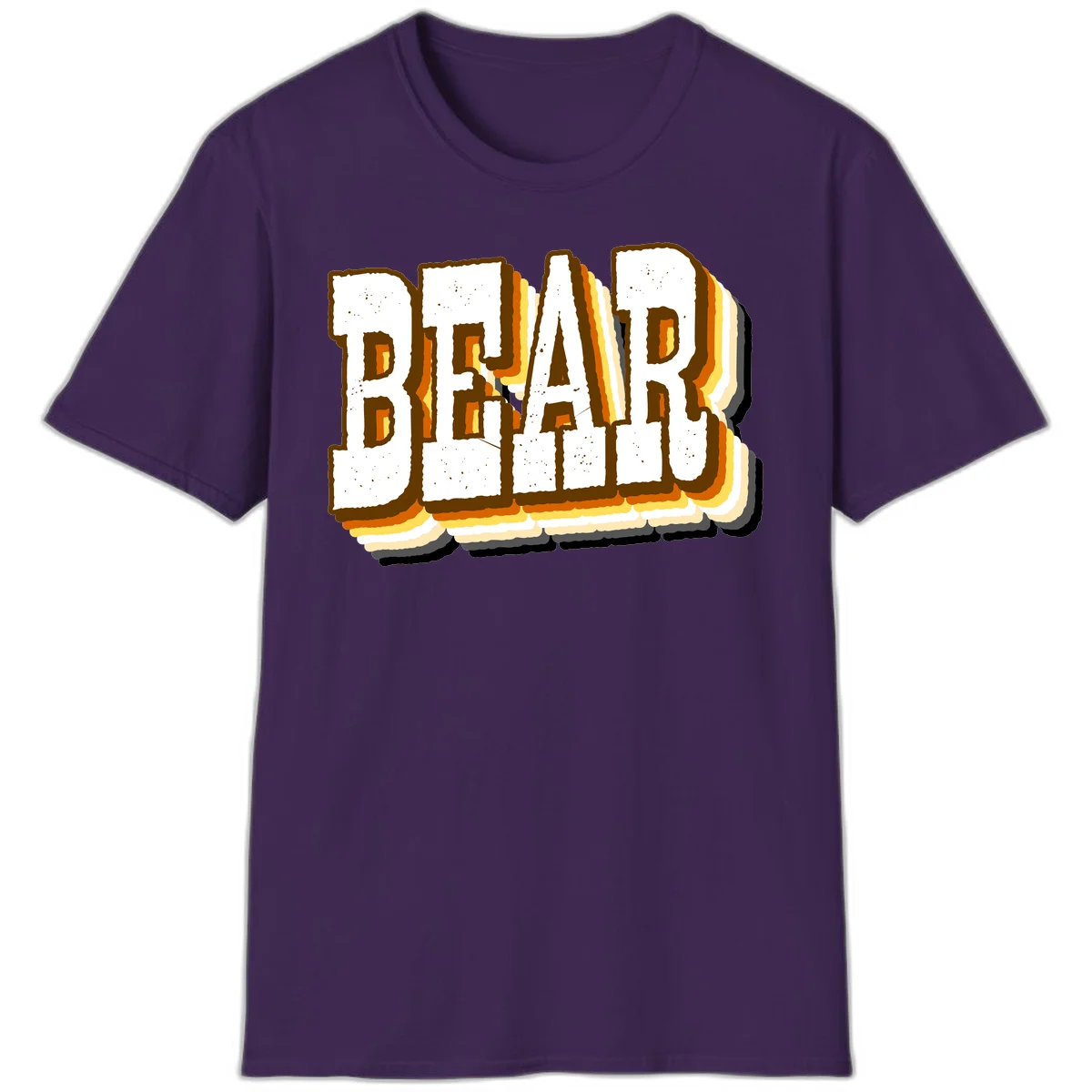 Dead bread toast graphic with thick brown letters featuring layered orange and yellow gradient effect on gray background in Purple