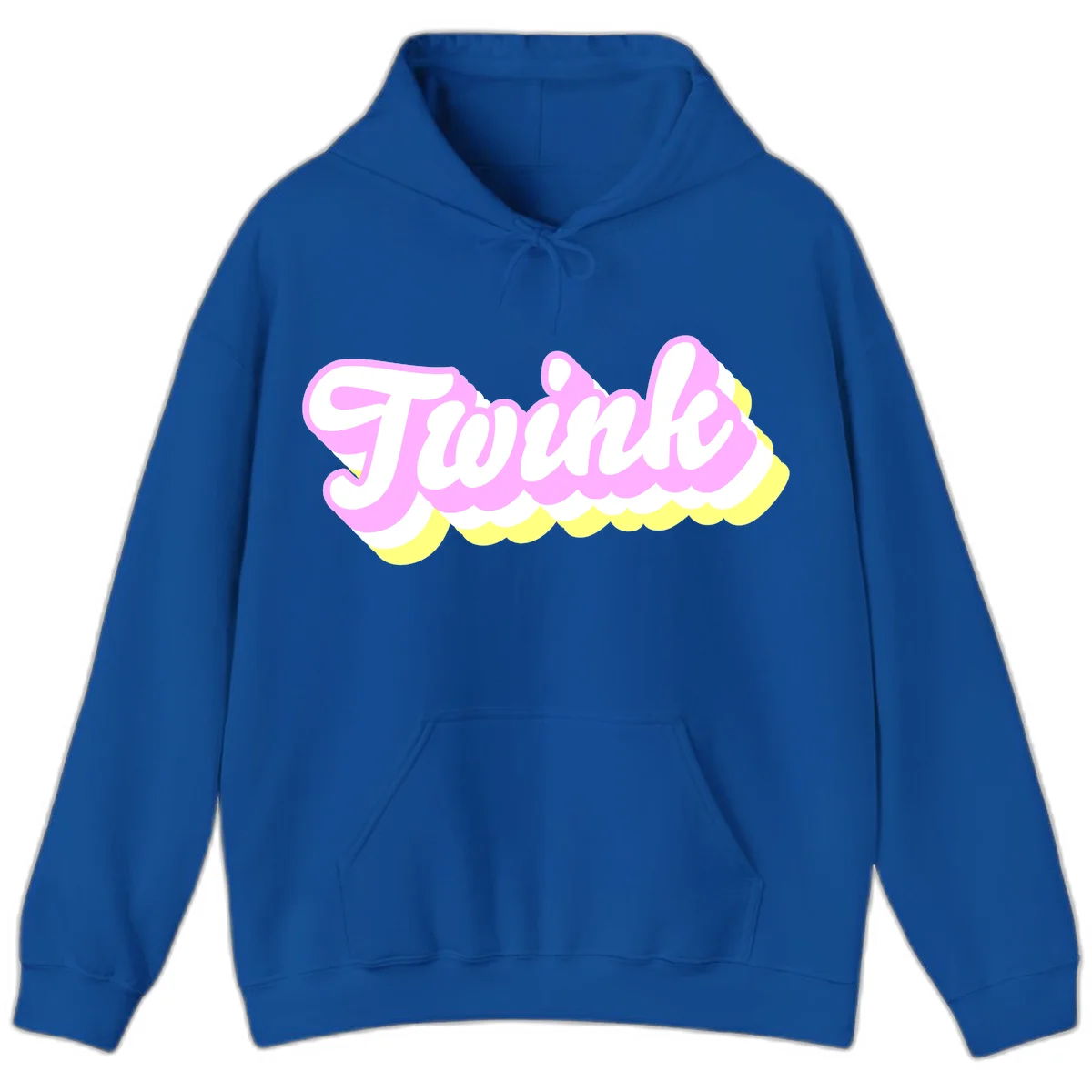 Froze ice cream cone design with pink, white, and yellow scalloped layers and playful typography on gray background in Royal