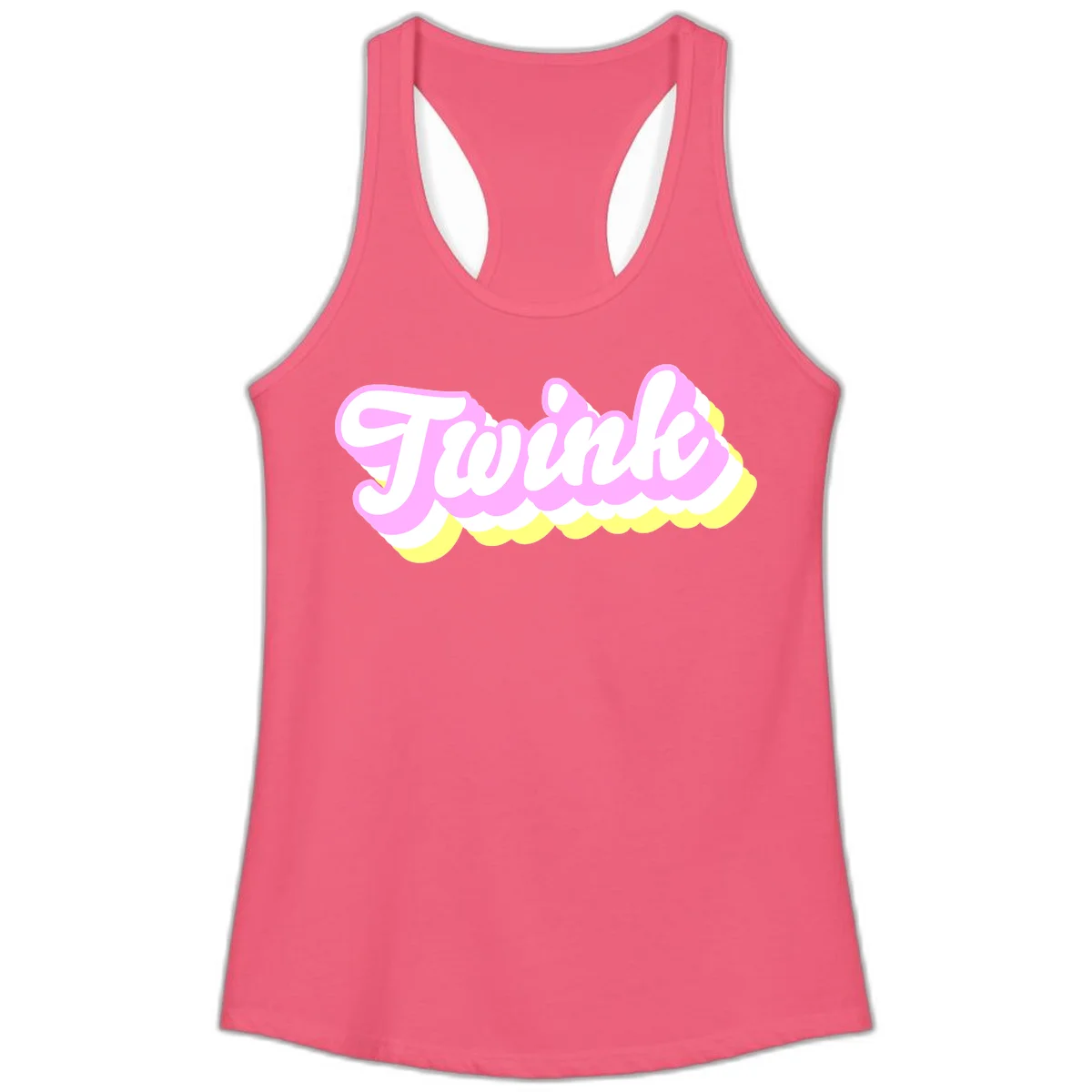 Froze ice cream cone design with pink, white, and yellow scalloped layers and playful typography on gray background in Hot Pink