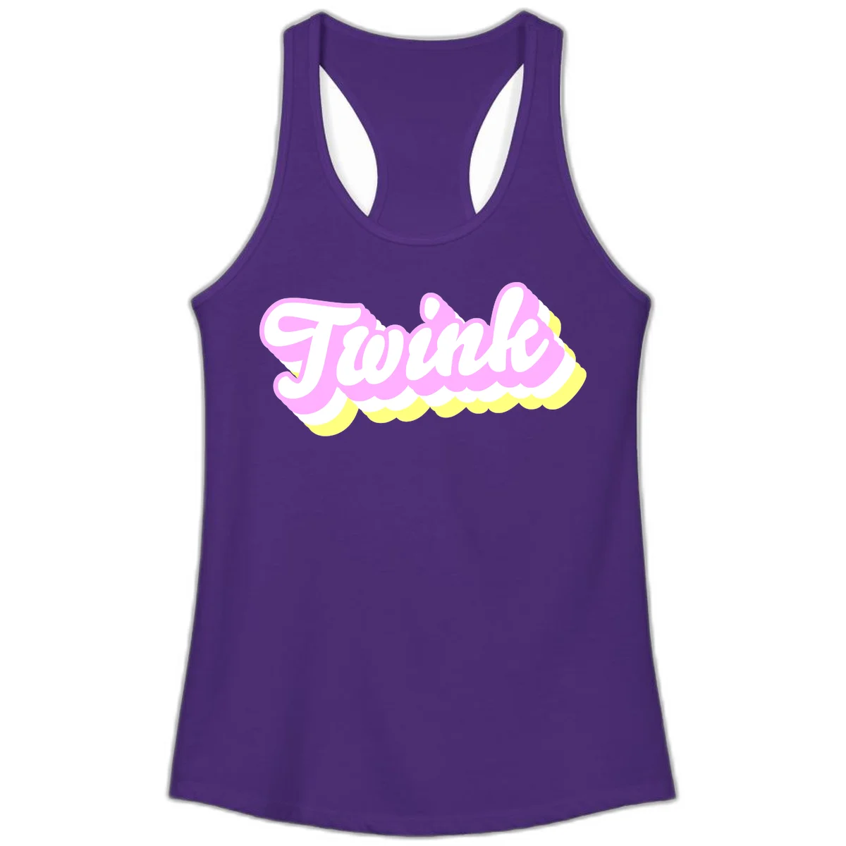 Froze ice cream cone design with pink, white, and yellow scalloped layers and playful typography on gray background in Solid Purple Rush