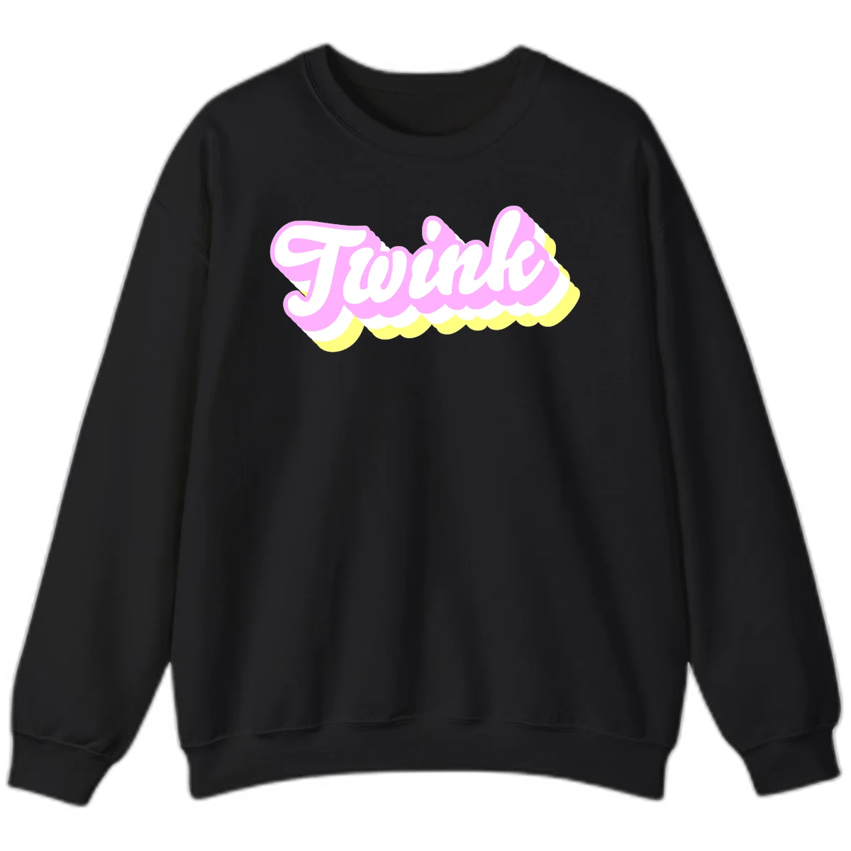 Froze ice cream cone design with pink, white, and yellow scalloped layers and playful typography on gray background in Black