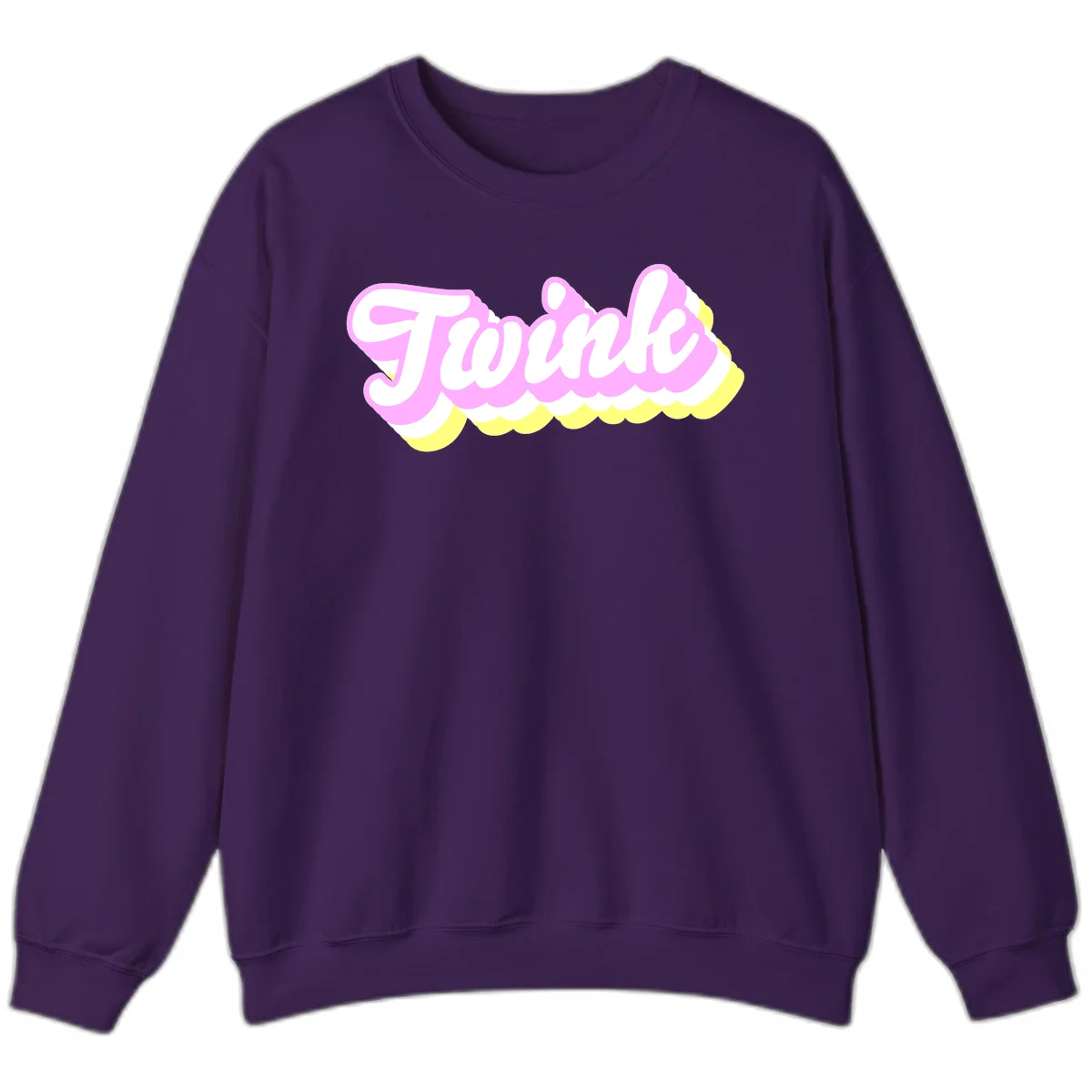 Froze ice cream cone design with pink, white, and yellow scalloped layers and playful typography on gray background in Purple