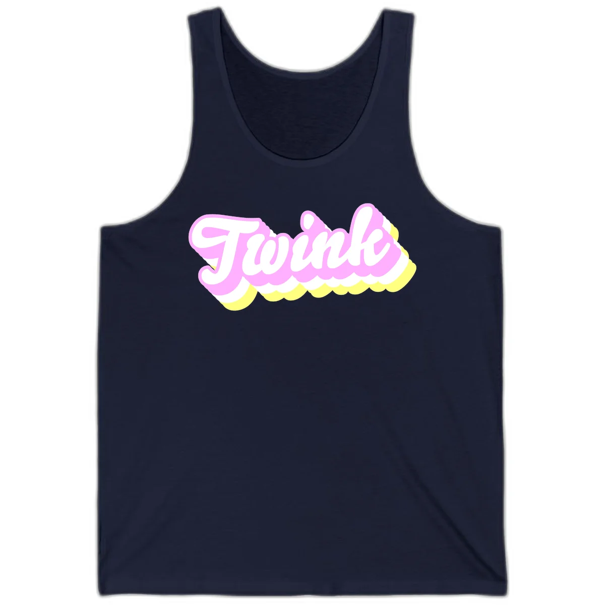 Froze ice cream cone design with pink, white, and yellow scalloped layers and playful typography on gray background in Navy