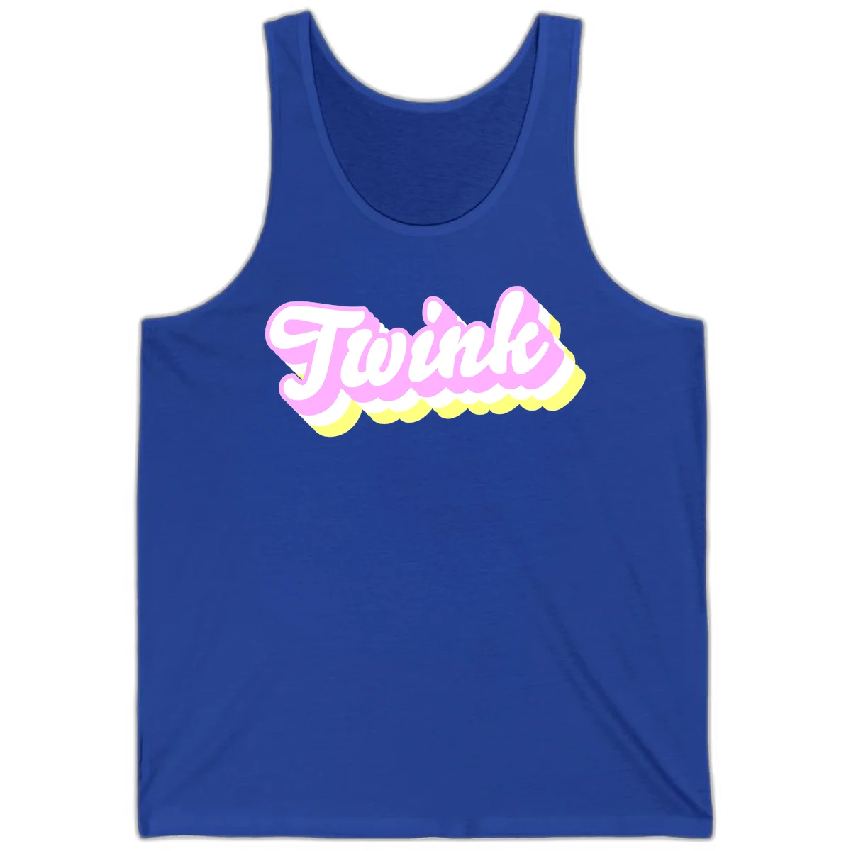 Froze ice cream cone design with pink, white, and yellow scalloped layers and playful typography on gray background in True Royal