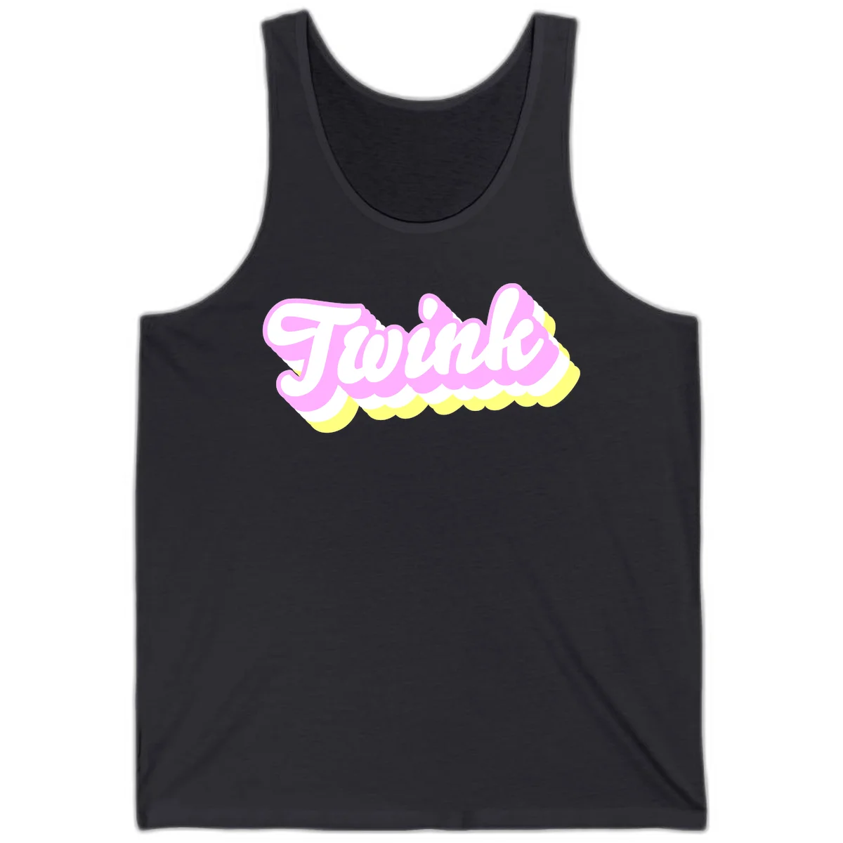 Froze ice cream cone design with pink, white, and yellow scalloped layers and playful typography on gray background in Dark Grey