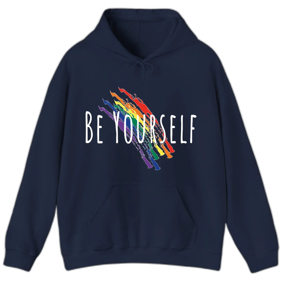 Beyond Left Indonesia Pride Map design featuring Indonesia's outline in rainbow pride colors with regional boundaries labeled in Navy