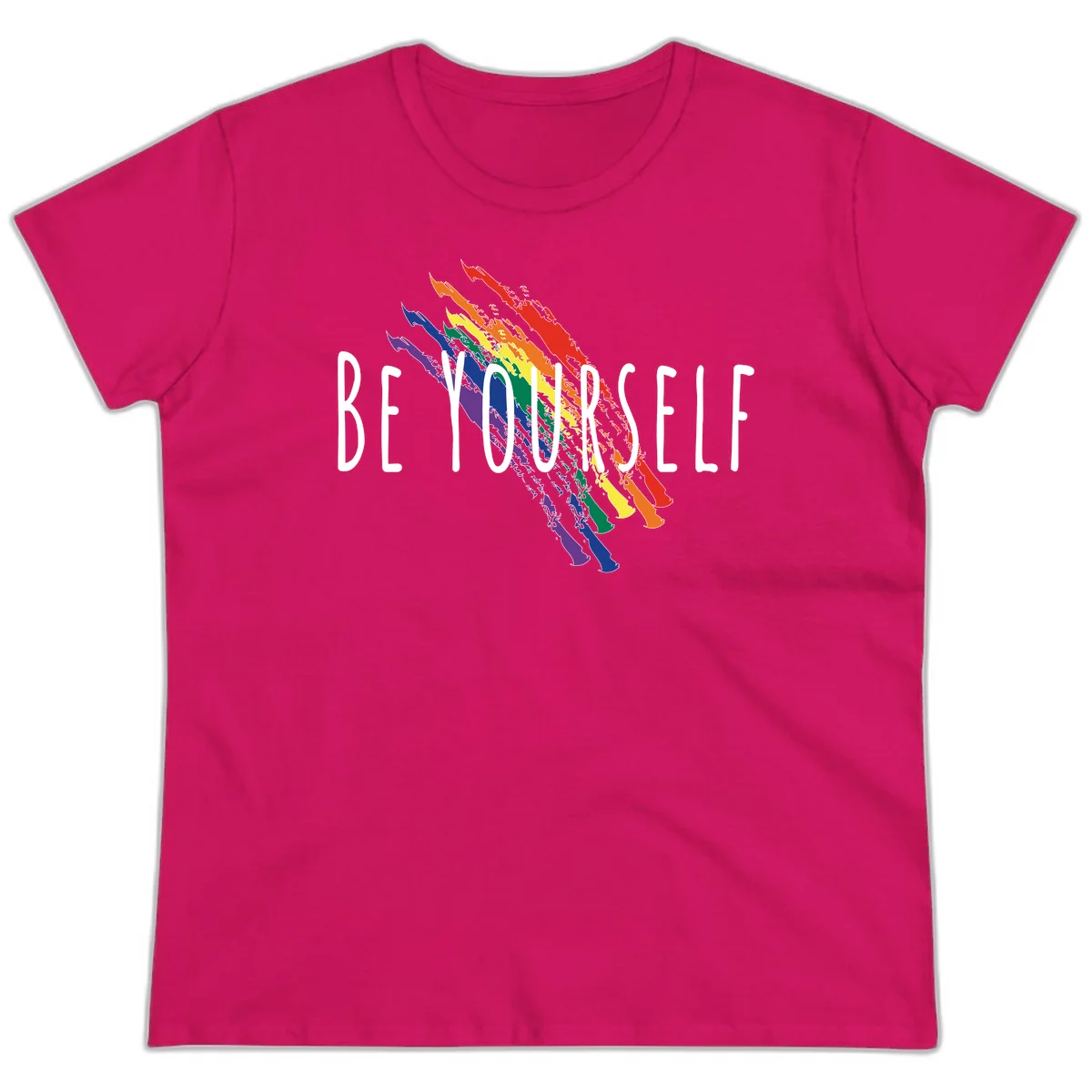 Beyond Left Indonesia Pride Map design featuring Indonesia's outline in rainbow pride colors with regional boundaries labeled in Heliconia