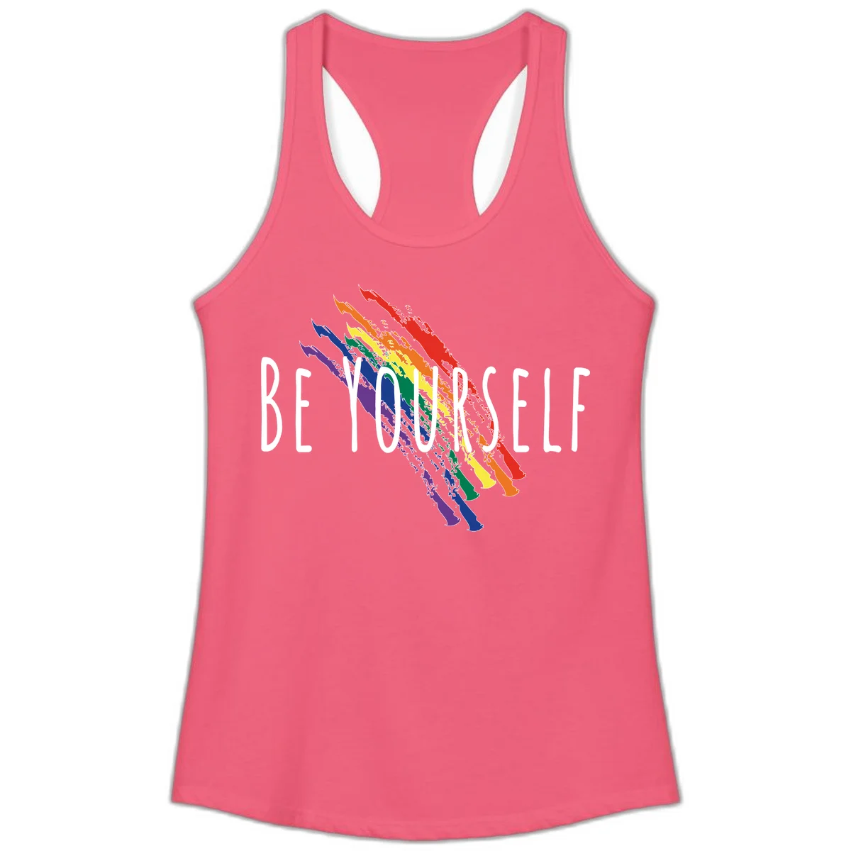 Beyond Left Indonesia Pride Map design featuring Indonesia's outline in rainbow pride colors with regional boundaries labeled in Hot Pink