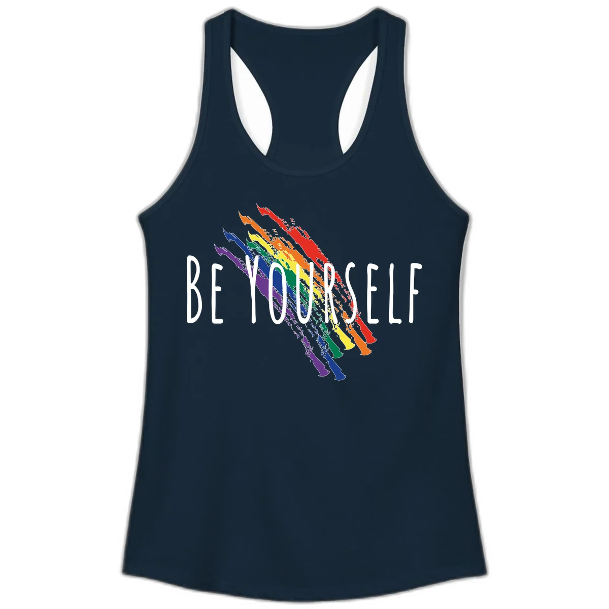 Beyond Left Indonesia Pride Map design featuring Indonesia's outline in rainbow pride colors with regional boundaries labeled in Solid Midnight Navy