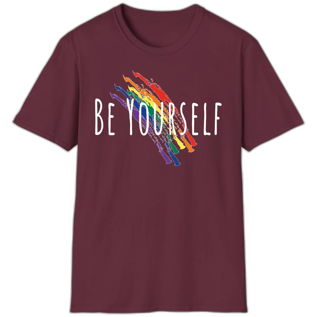 Beyond Left Indonesia Pride Map design featuring Indonesia's outline in rainbow pride colors with regional boundaries labeled in Maroon