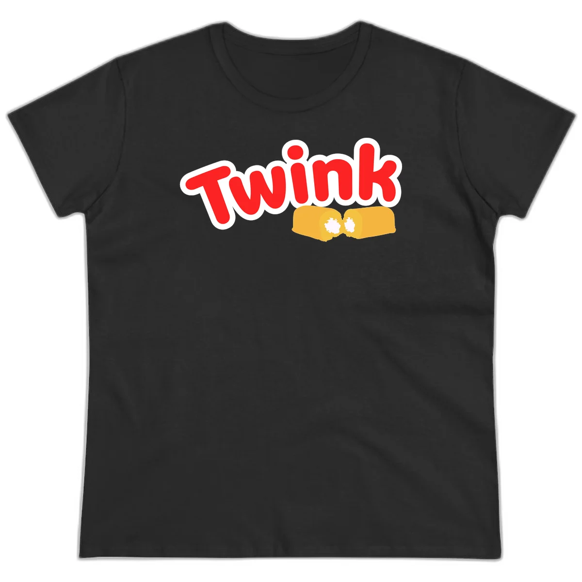 Red 'TWINK' text with white outline above two gold fists bumping together in celebration in Black
