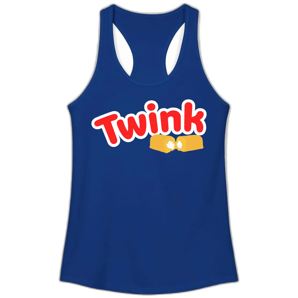 Red 'Twink' text with white outline above two yellow fists bumping together with white highlights, comic book style pride design in Solid Royal